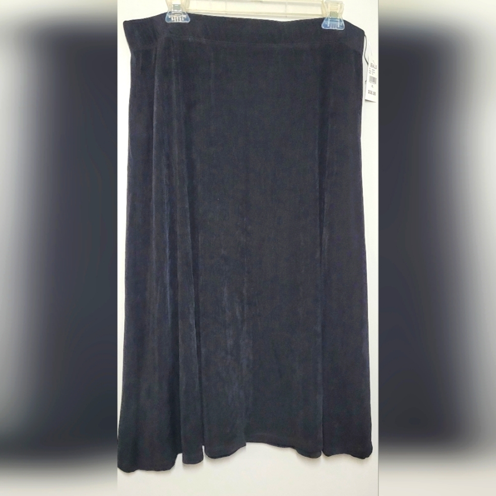 COMO Voyage Black elastic waist Midi Skirt Business Dress Skirt xl